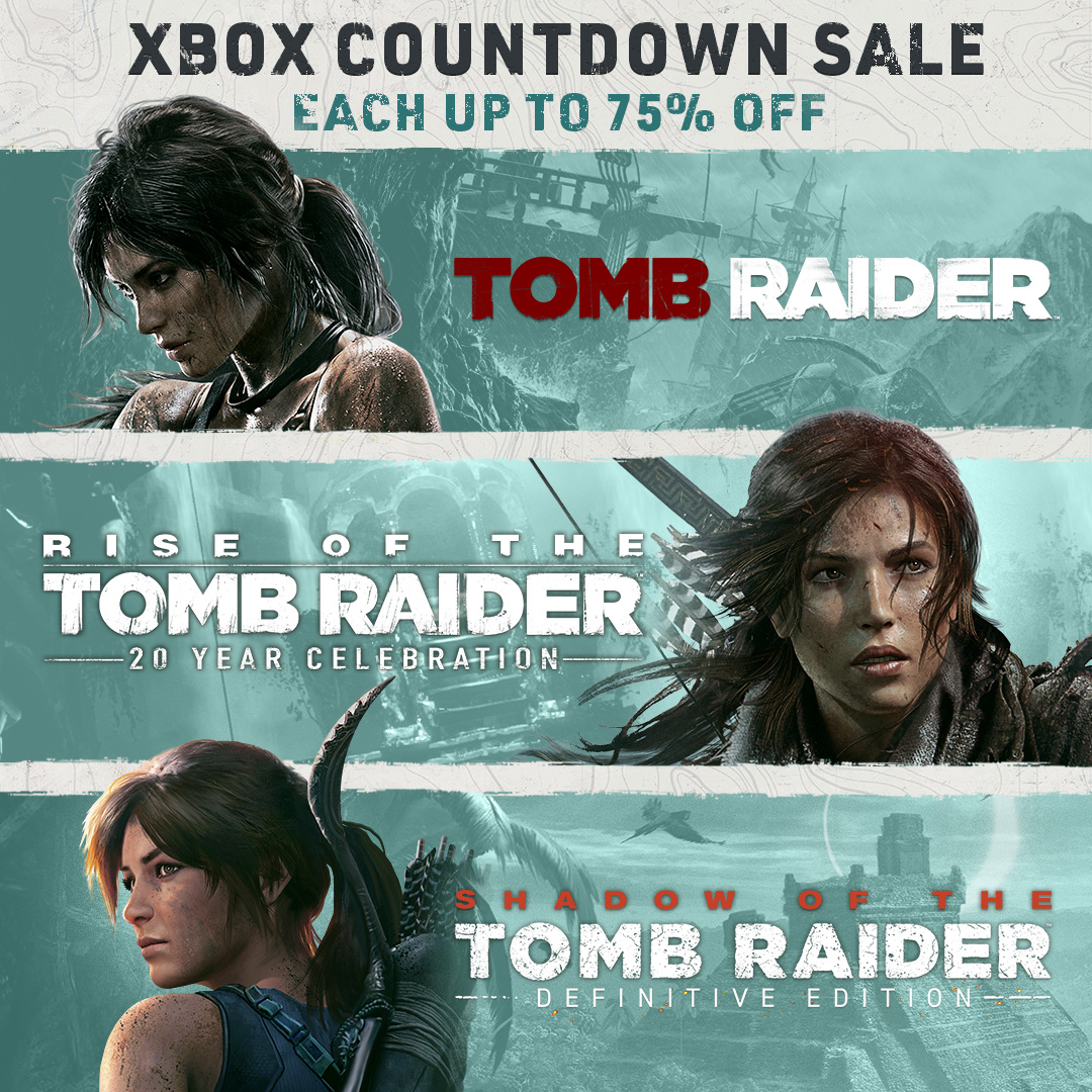 Tomb Raider on X: Ring in the New Year with deep discounts of some of Lara  Croft's defining adventures on @Xbox . 🎊 The Tomb Raider: Definitive  Survivor Trilogy is on sale