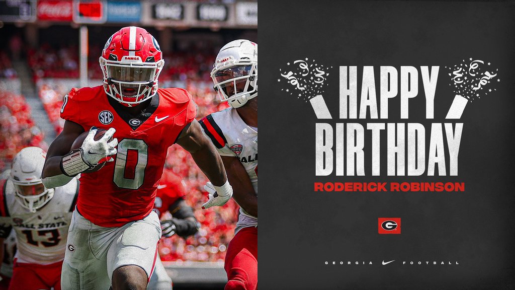 Happy Birthday, <a href="/rodrob204/">Roderick Robinson II</a> !!

#GoDawgs