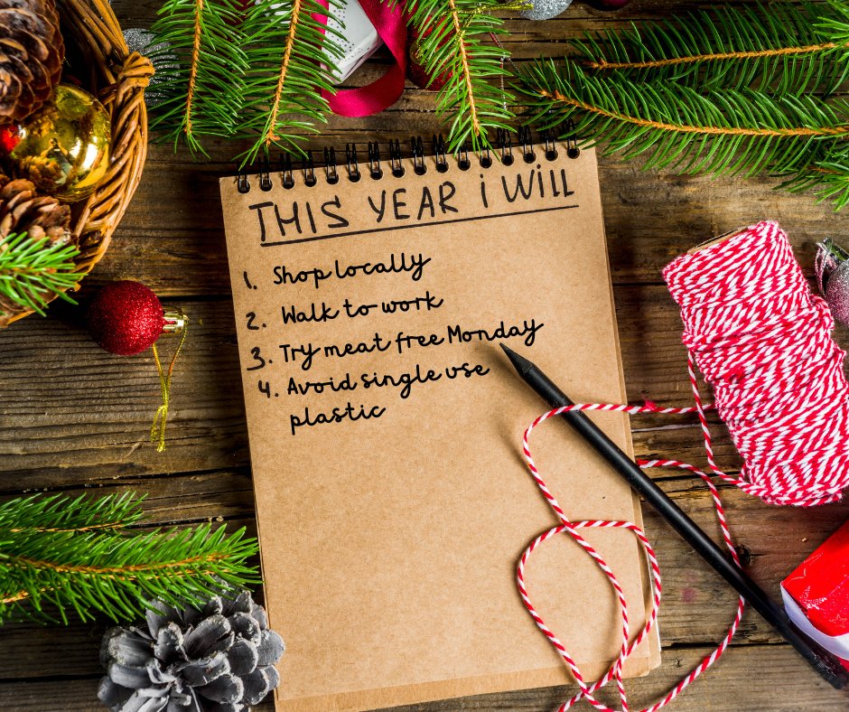 East_Riding's tweet photo. Have you made a new year's resolution yet? Why not consider ways to reduce your environmental impact? 

Are you making a sustainable new year's resolution?? Let us know in the comments! 👇

#SustainableChristmas #Christmas2023 https://t.co/JSVO3GUVpf