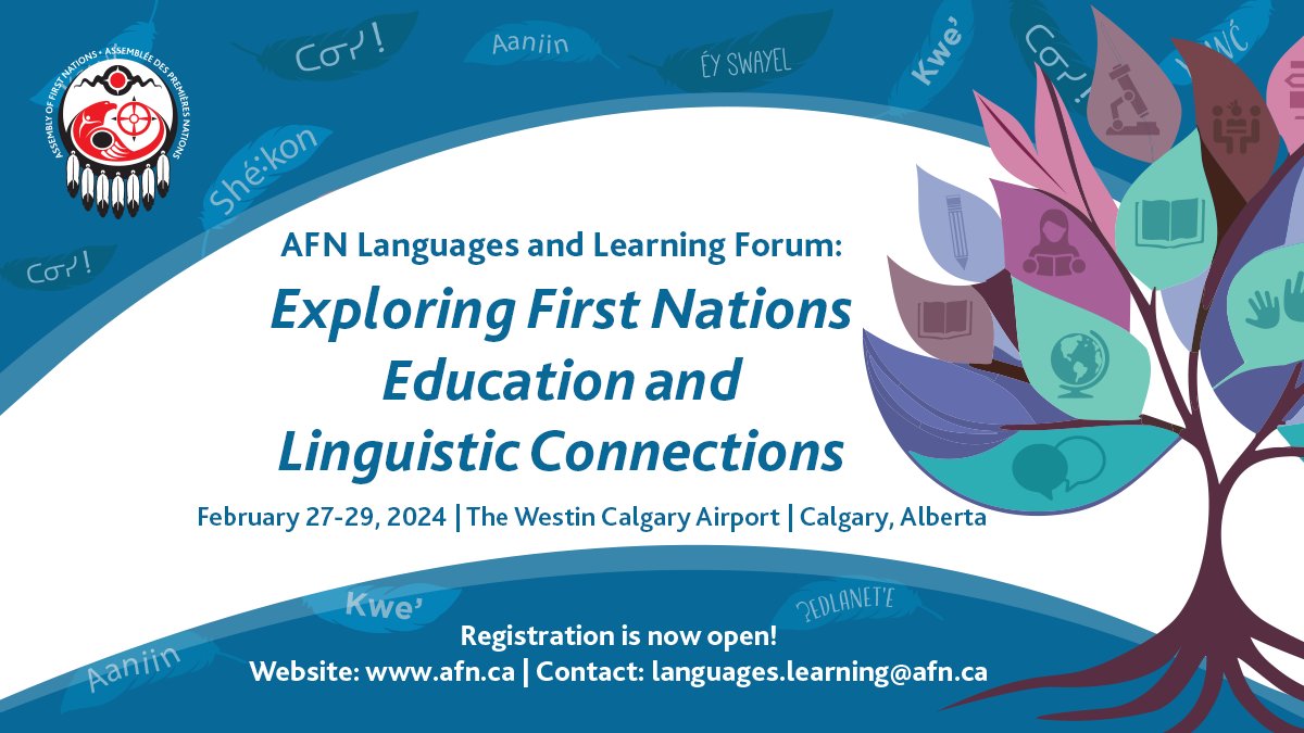 AFN_Updates's tweet image. Attention First Nations education leaders and administrators! Secure your spot at the AFN Forum on Education and Language – the ultimate platform for collaboration and insights. Registration is now open: ow.ly/PQGc50Qlc5c  #Calgary #Siksika