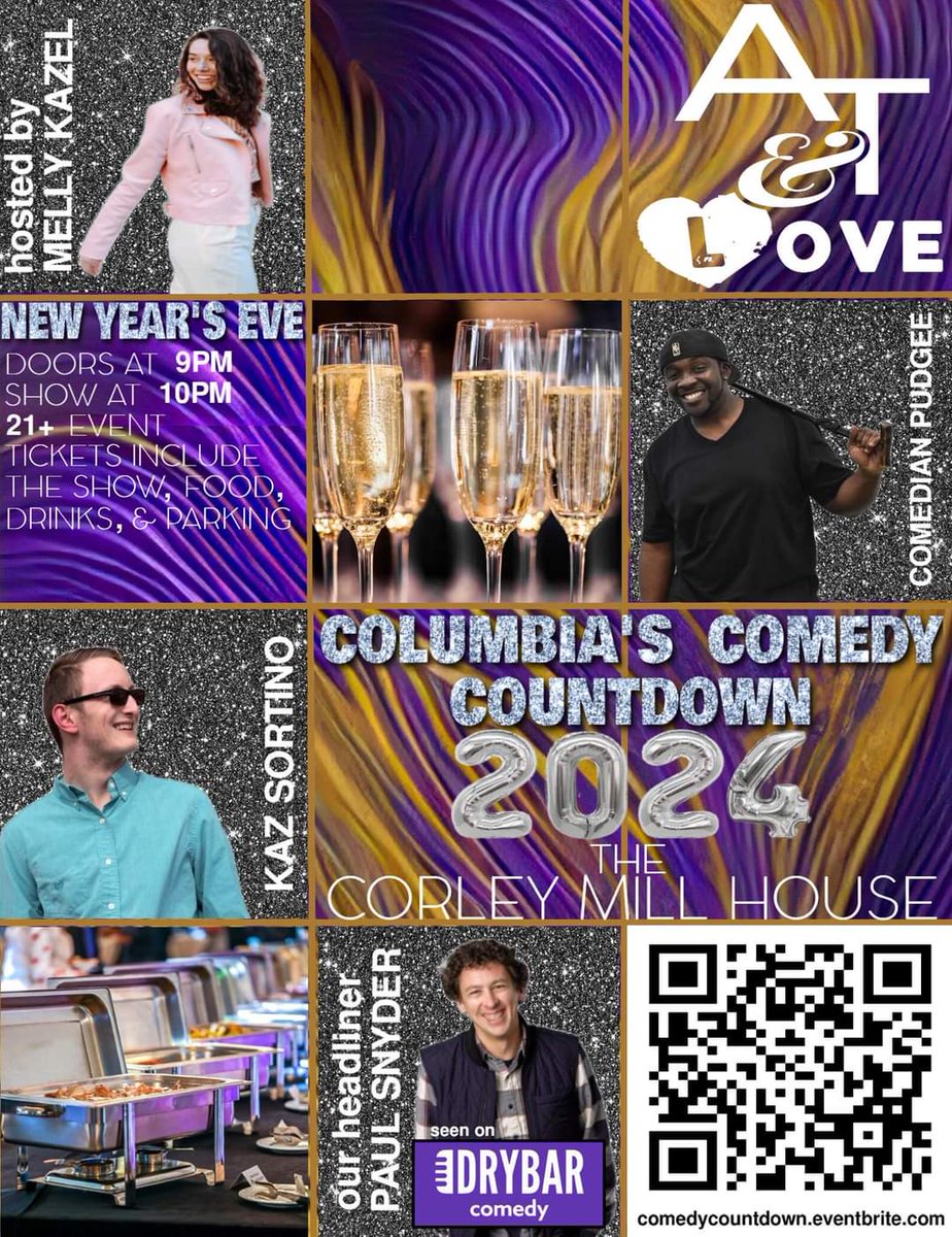 TopherRiddle's tweet image. Tomorrow night at The Corley Mill House we've got the funniest way to count down to 2024. Comedycountdown.eventbrite.com