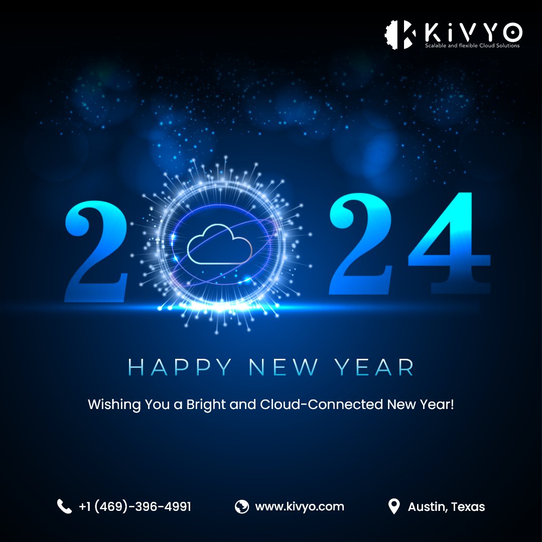 Kivyoinc's tweet photo. 2023 has been an incredible journey for us at Kivyo Inc, and as we step into the new year, we're excited to continue our mission of seamless cloud solutions. 

#HappyNewYear2024 #CloudIntegration #KivyoInc #SnowflakeIntegration #Databricks #cloudmigration #CloudSolutions https://t.co/3lj2CeZw4y