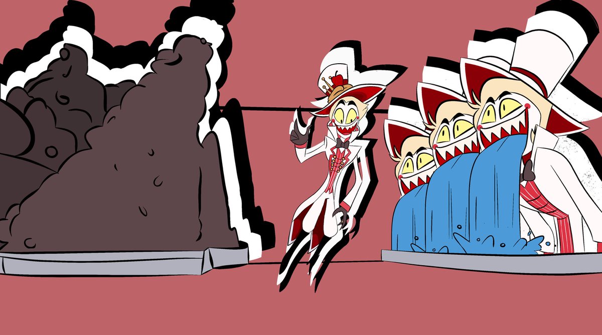 GrimReapers1121's tweet photo. Little redraw of a scene from a leak of Hazbin ‘-‘
.
.
.
.
#HazbinHotel #HazbinHotelLucifer #Lucifer #DadBeatDad https://t.co/yAScp0Y2hb