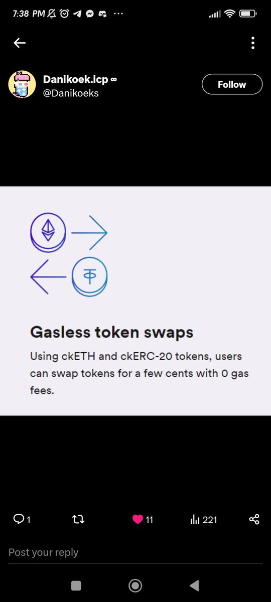 <a href="/ismaeljerusalem/">isma ⚡️🤖</a> Yes 
1. Onchain gaming ✅ #ICP no gas fee loot item in one Second TPS dagents.io <a href="/dAgents_io/">dAgents.io ∞</a> 
2. AI and Blockchain #ICP <a href="/elna_live/">elna AI</a> many more
3. tokenized RWA <a href="/gldrwa/">GOLDAO previous</a> 

The No gas fee Blockchain