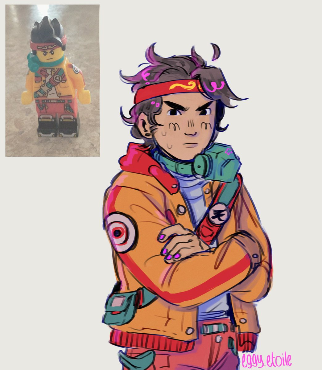 eggy_etoile's tweet photo. this was supposed to be done way sooner but mk got hands (also why is he so full of rage) #LMKfanart #LEGOMonkieKid #lmkmk #LMK https://t.co/xRxgdZ5zOS