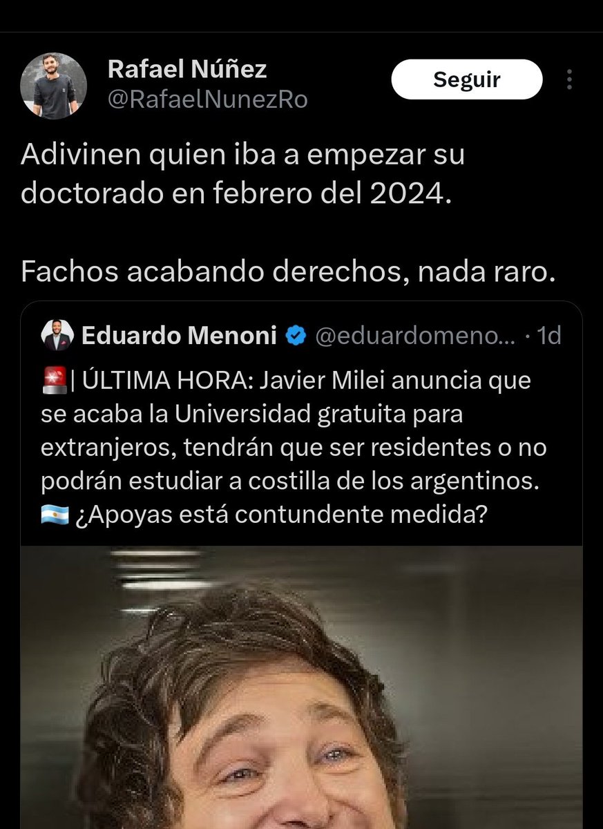 therealbuni's tweet photo. Un colombiano que estudio y se recibió gratis en Argentina ahora nos putea porque no le queremos pagar el posgrados KJJ
Vos vas a villa pablito escobar y te cobran hasta el aire https://t.co/qX6IiWANeh