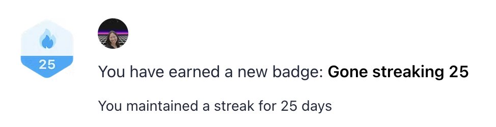 GametimeHeroBB's tweet photo. I've gone streaking!! 

I just earned the Gone streaking 25 badge. Check out the rest of my profile on @producthunt https://t.co/cLm7cYeNpT https://t.co/Gb7PsTeHZK