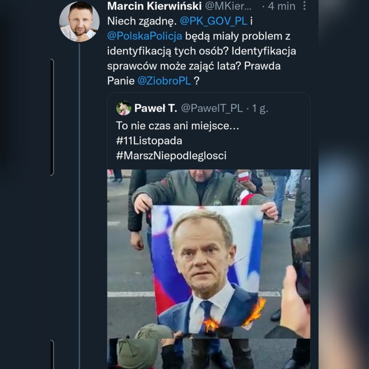 JacekPiekara's tweet photo. ♦️Kierwiński najpierw chciał ścigać ludzi, którzy spalili zdjęcie Tuska (zbrodnia na majestacie, co?). A potem wyklinał na satyryczny profil "Agencja Bezpieczeństwa Narodowego", że lekceważy sprawę ♦️
Ależ to jest modelowy przykład idioty🤦 Dzisiaj szef MSW. Niewyobrażalne!😂😱 https://t.co/5jGQ2e7ZIO