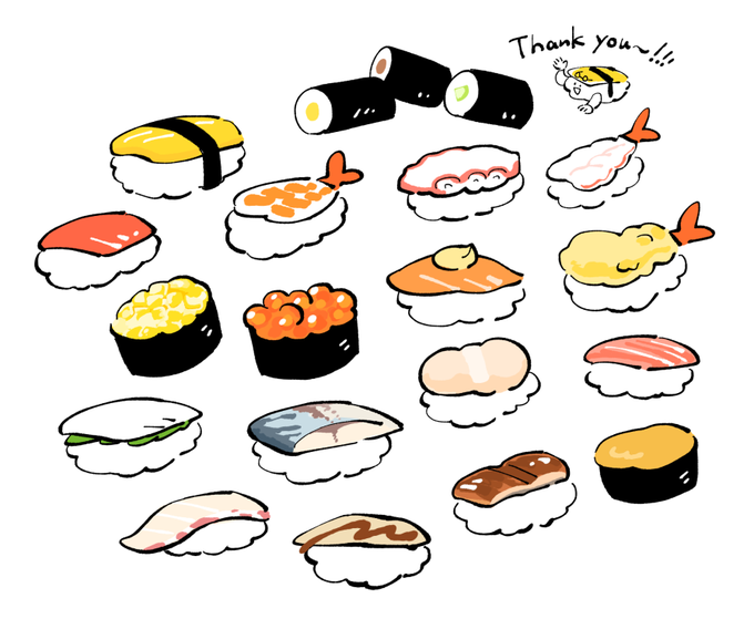 「sushi tempura」 illustration images(Latest)