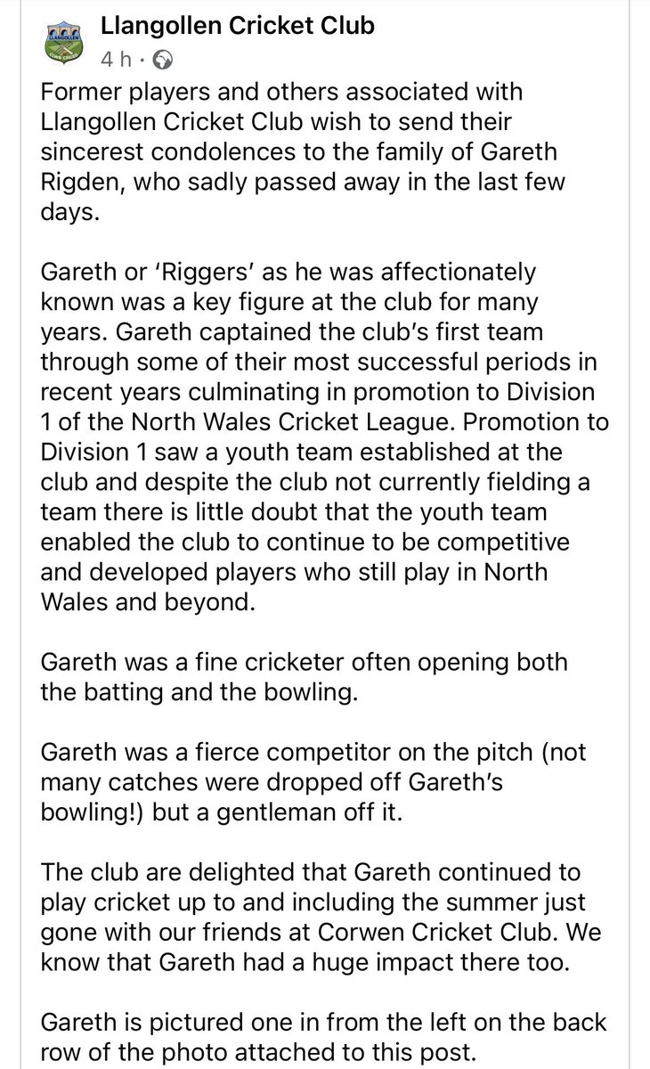 Llangollen CC tweet media