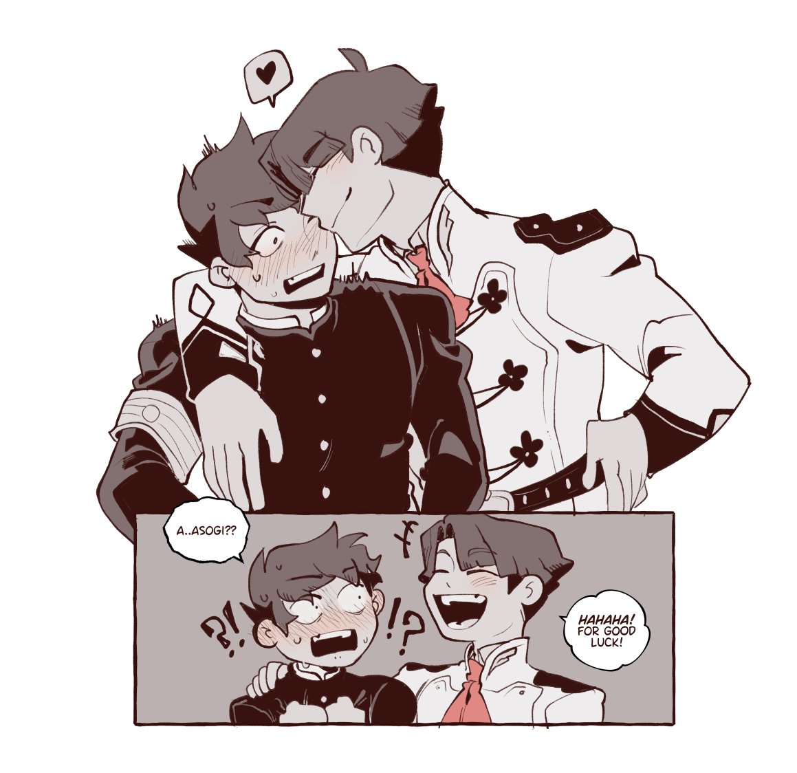 Shindras_'s tweet photo. [TGAA spoiler]

a little something for good luck
#tgaa #dgs https://t.co/7DPHAJEuXq