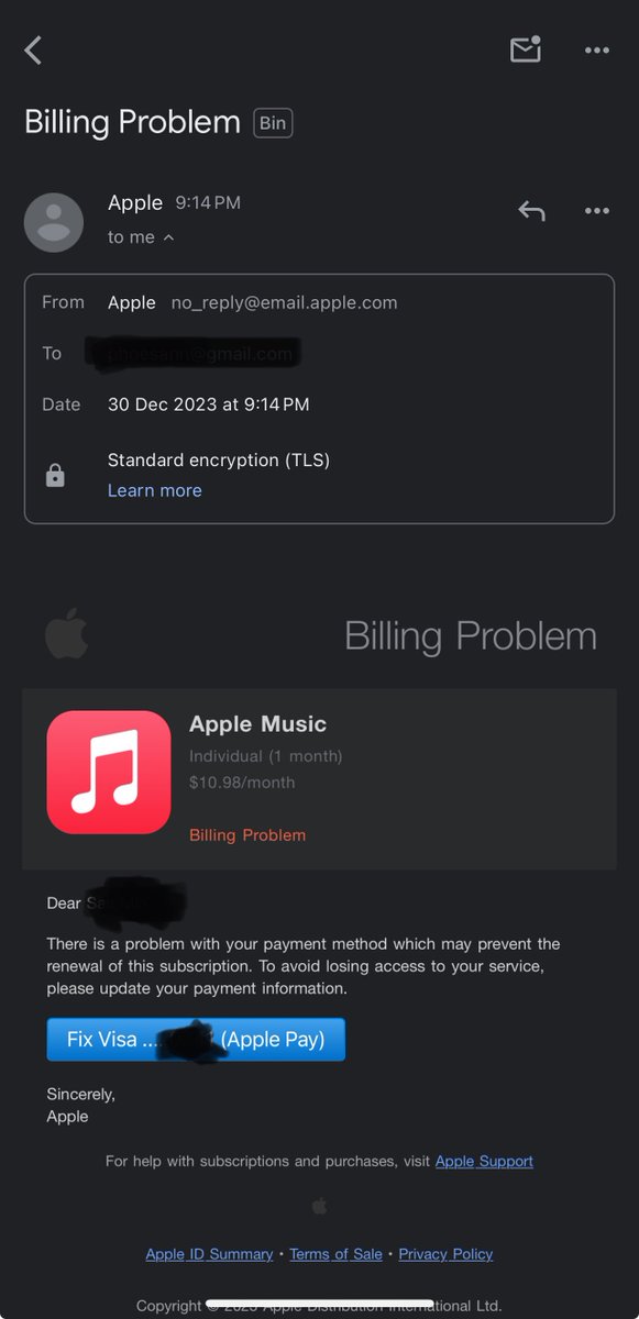 serge_joaquin's tweet photo. @AppleSupport 
Why are these emails popping up lately? https://t.co/dK61Xdlfc8