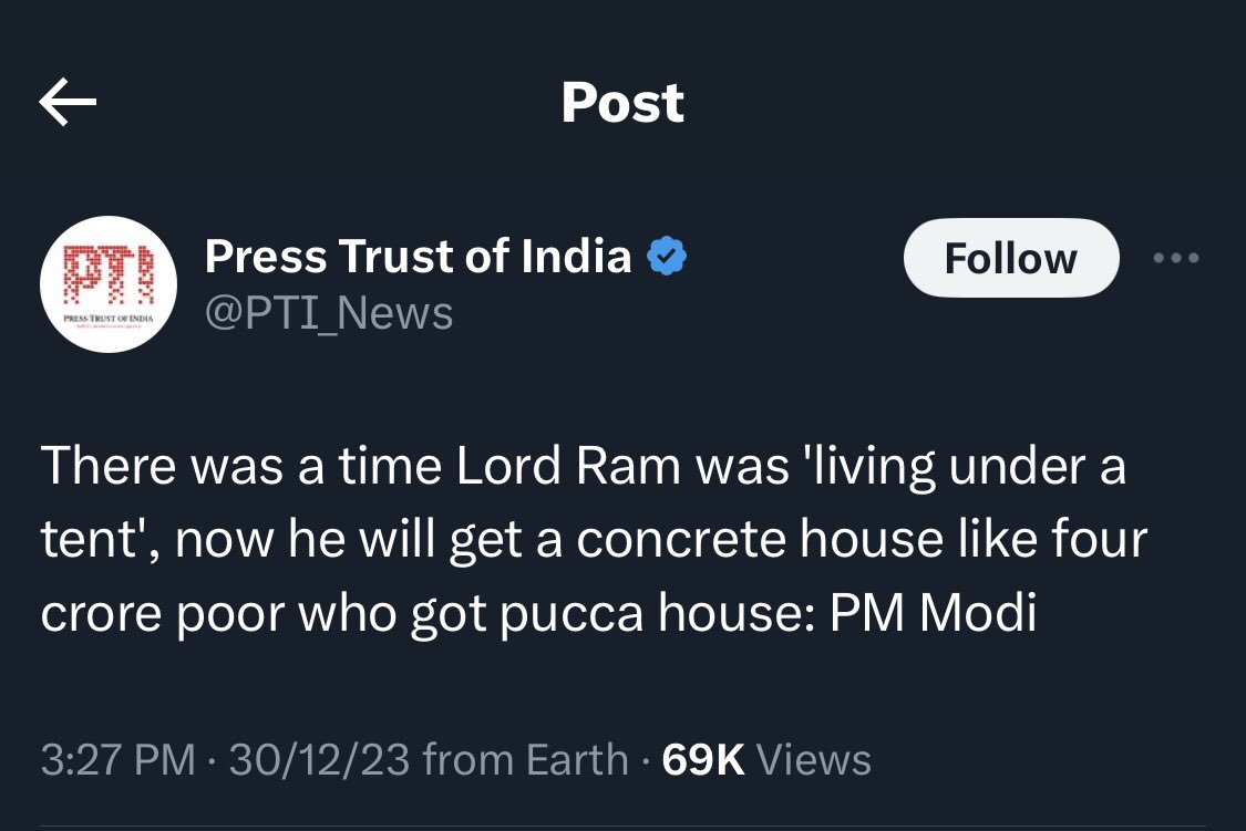 raoyashas108's tweet photo. This statement clearly proves that how @NarendraModi has Islamic mentality and Ideology from inside.
No Hindu can tolerate these words of disrespect towards the One who (Prabhu Sri Ram) contains the entire universe within him.
#AntiHinduModi https://t.co/c76NSzfyDL