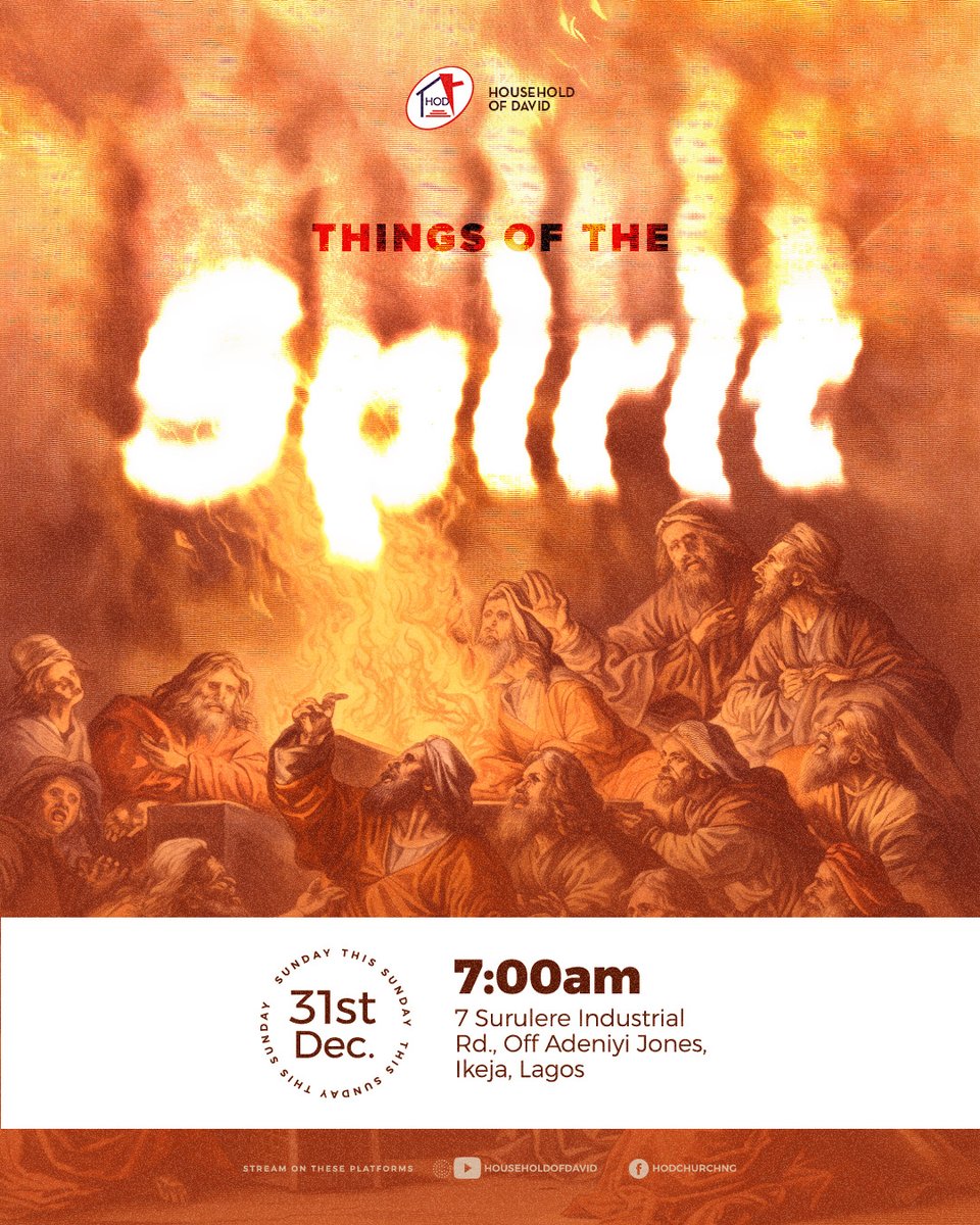 HODChurchNG's tweet image. Tomorrow is the last day and Sunday of the year! Join us in any of our three services as we celebrate and thank God for His sure mercies. And don't forget to invite a friend to church!

#HouseholdOfDavid #SundayServices