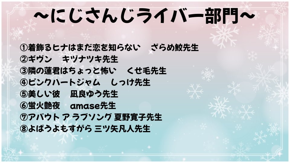 2023年の個人的オススメBL紹介、ご視聴ありがとうございました