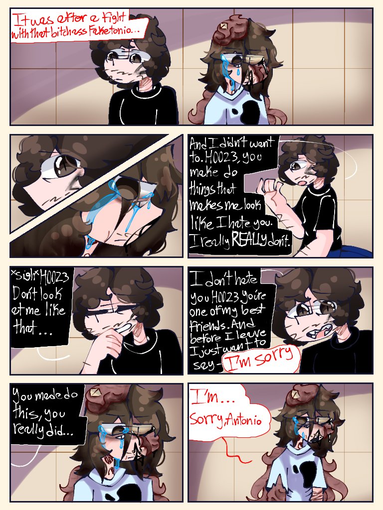 InkyEvergreen's tweet photo. Tw body horror and self-harm :
โขSpecial "power" โข dftm comic
#twbodyhorror #twselfharm #happymeatfarms #dftm #dontfeedthemuse #musearg #thecynicalcritic #Anthonywilliams #antoniogeist #museargau #mycomic #comic #shortcomic #au #orginalcomic https://t.co/dMqdMeaCz6