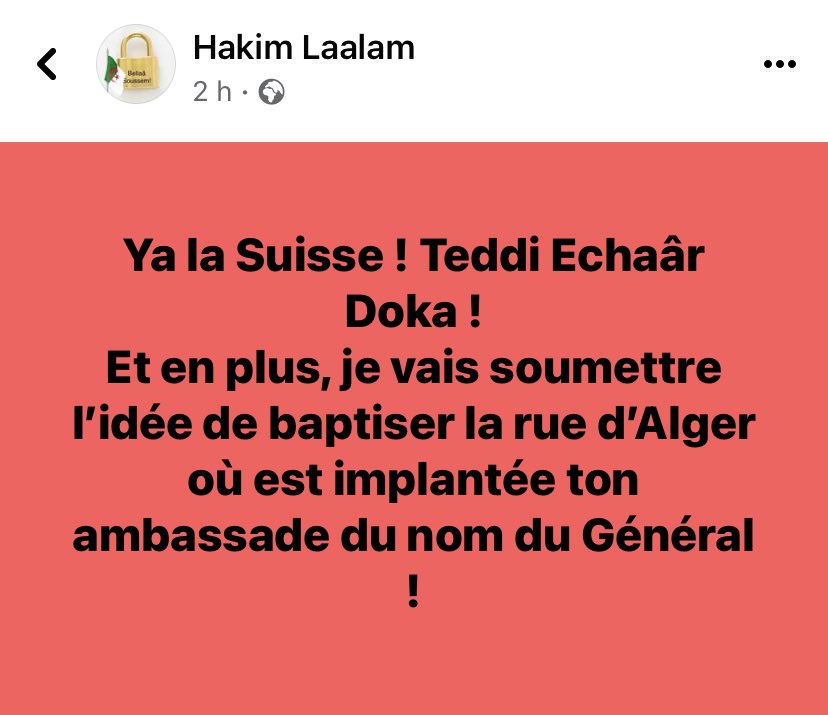 laalamhakimus's tweet photo. #Nezzar #Algeria #Algerie #Suisse #Islamisme #islamistes #Republique #terrorist #terroristes https://t.co/O9Tk9btsHs