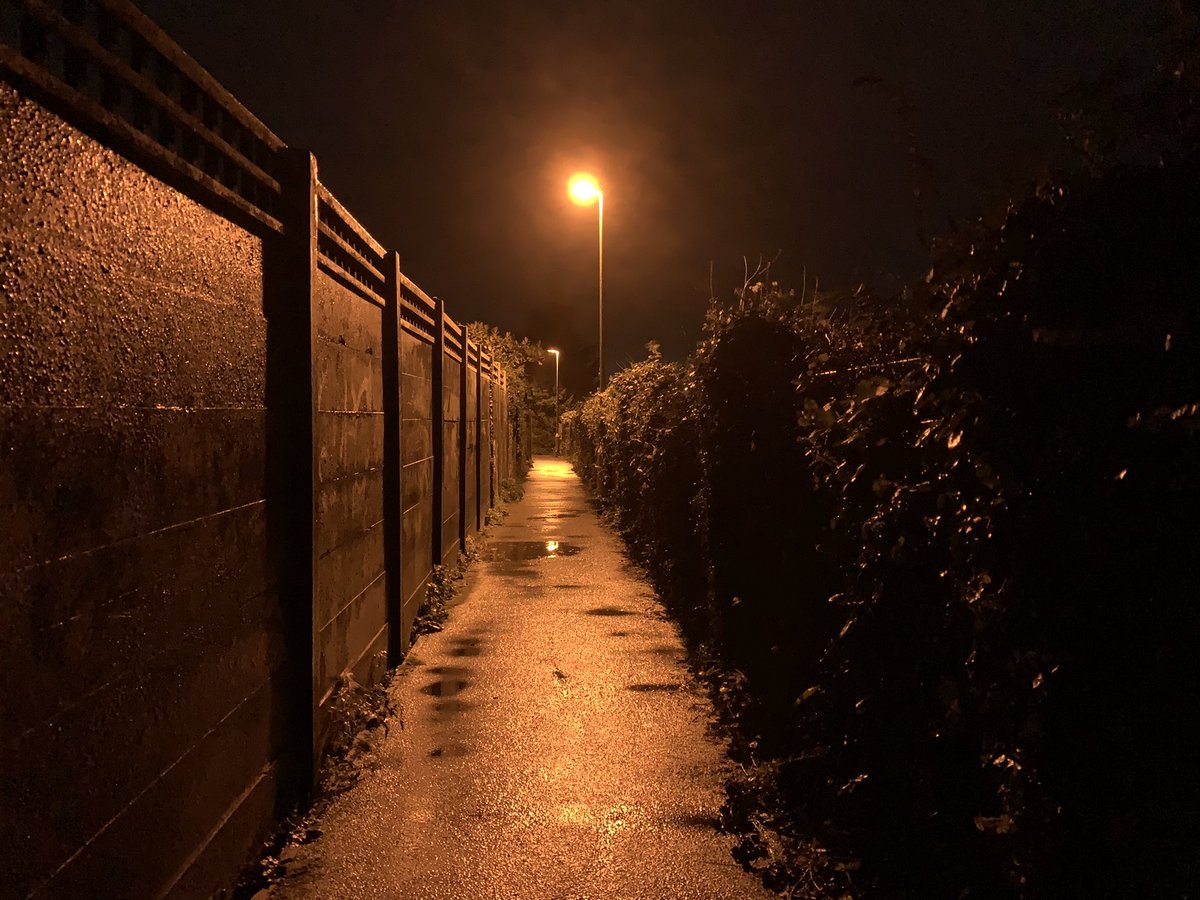 doomotron's tweet photo. An alley at night. https://t.co/mFsYgHDbV5