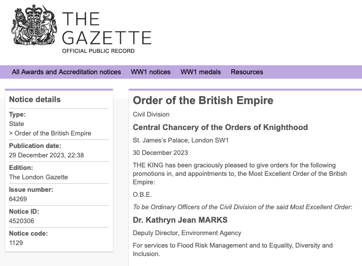 I'm honoured and humbled to have been awarded an OBE in the #NewYearsHonours. This is, however, really a recognition of the importance of the work we all collectively do in these fields to make the world a safer,  more welcoming and inclusive place. Thank you for all you do too.