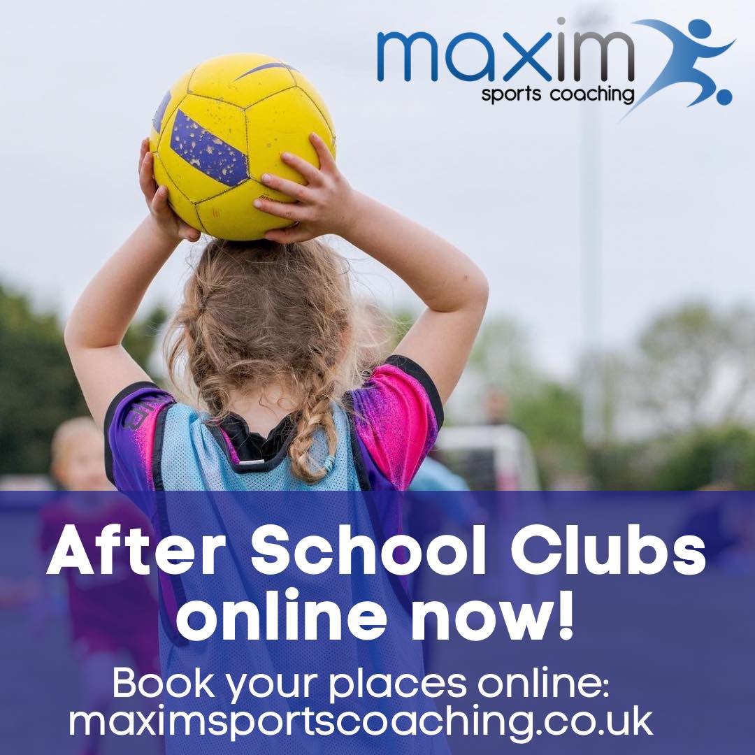 ⚽️Just a reminder that After School Clubs at our partner Schools start back w/c 8th January! Make sure to book online to secure your places! 🙌🏼

📲maximsportscoaching.co.uk/book-online

#sudburysuffolk #sudburysuffolkuk #suffolkprimaryschools #greatcornard #afterschoolclubs #suffolk #babergh