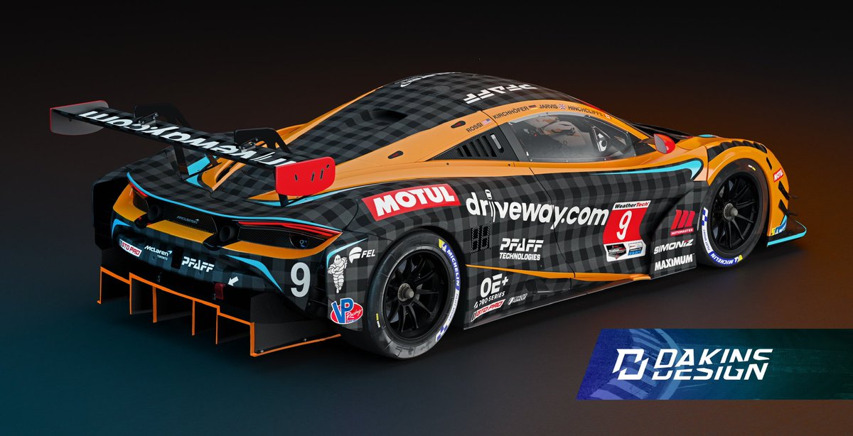 dakinsdesign's tweet image. A NEW ERA AT @pfaffmotorsport!

Don’t worry, we kept the plaid, but added some McLaren @customerracing papaya!! 

#liverydesign #plaidpaya