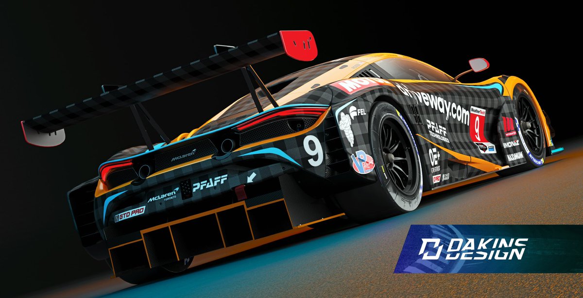 dakinsdesign's tweet image. A NEW ERA AT @pfaffmotorsport!

Don’t worry, we kept the plaid, but added some McLaren @customerracing papaya!! 

#liverydesign #plaidpaya