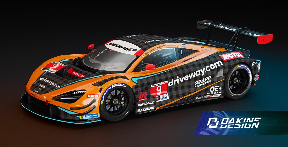 dakinsdesign's tweet image. A NEW ERA AT @pfaffmotorsport!

Don’t worry, we kept the plaid, but added some McLaren @customerracing papaya!! 

#liverydesign #plaidpaya