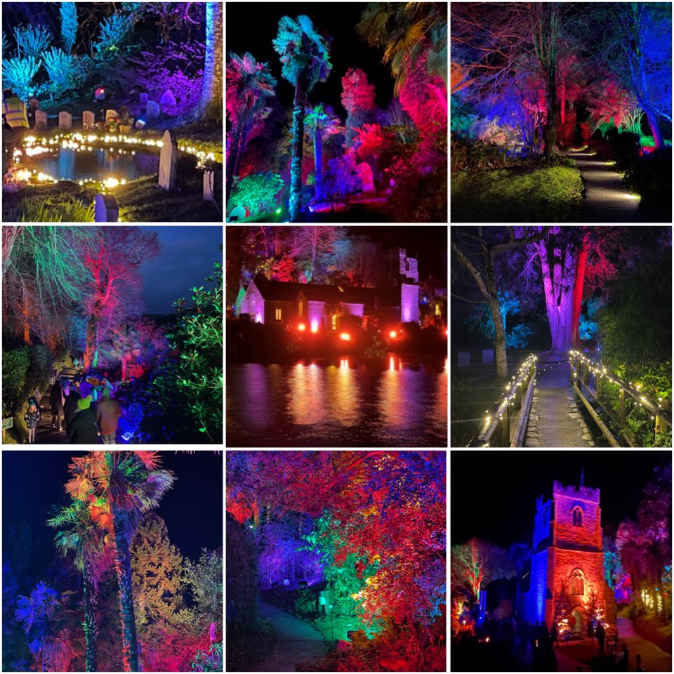 Yesterday’s visit to St Just in Roseland Church & Gardens for the Festival of Light was absolutely wonderful! The trees and church looked beautiful bathed in colourful lights and the reflections in the creek were stunning. © James Kitto Photography 2023 #stjustinroselandchurch