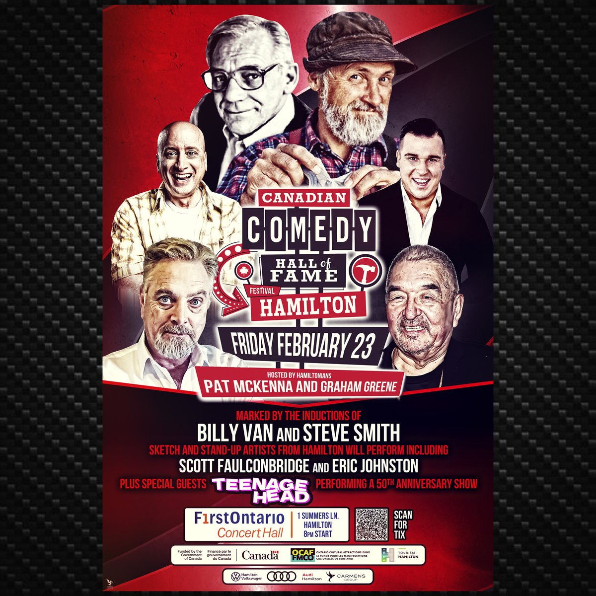 The Hamilton Show Feb 23rd 

Hosted by Pat Mckenna and Graham Greene. The Hamilton Show featuring sketch, stand-up and music all from Hamilton.

Head to canadiancomedyhall.com for tickets!

#hamilton #ontario #cchof #redgreenshow #music #comedy #hilarioushouse <a href="/redgreenshow/">RedGreen™</a>