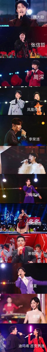 melons_archives's tweet photo. 📢: CCTV New Year's Eve Gala Full line-up

#ZhangYiXing #WangYibo #Ayunga #HanHong #Bailu #ChenLiNong #WeiDaXun #ZhangXinZhe #ZhouShen #PhoenixLegend #LiRongHao #JamHsiao #YuKeWei #OuyangNana #ZhouBichang #HuXia #TangYan #Dimash #JikeJunyi #Cpop #CEnt #Cmelon #CCTV https://t.co/skm9VOruha