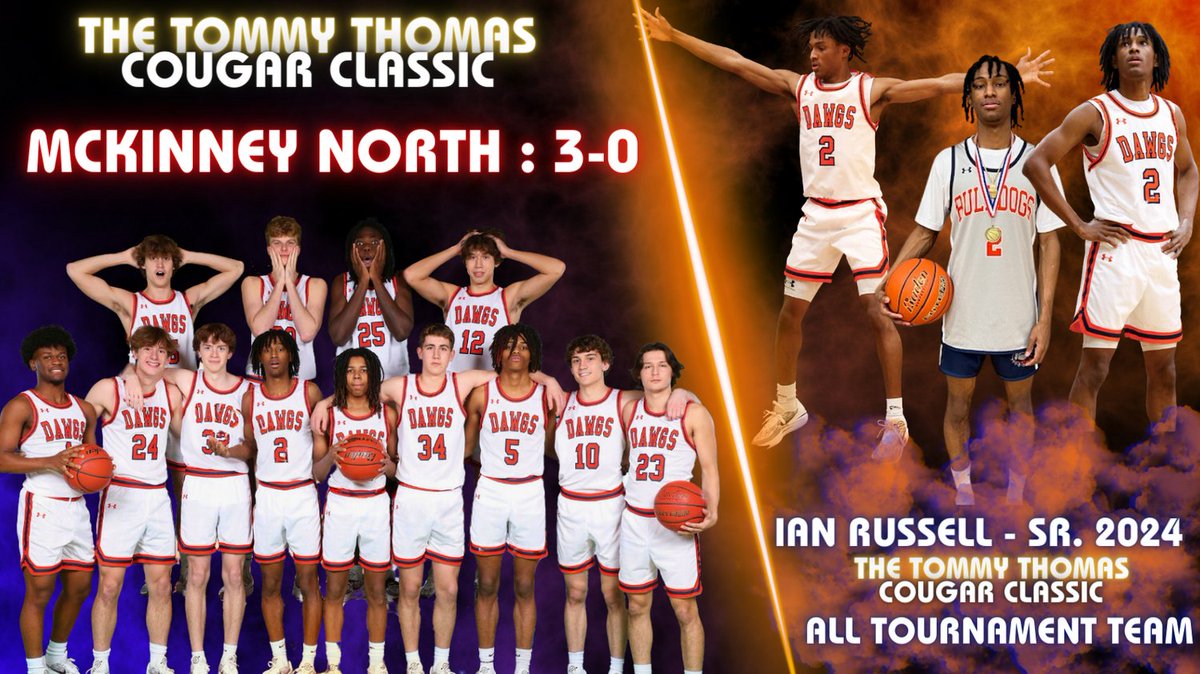 🚨🚨This Week Ur Dawgs Rolled Into The Tommy Thomas Cougar Classic At The Colony HS &amp; Rolled Out With 3 Wins Vs 3 Solid Opponents! 🏀🏀
<a href="/Ian_russell08/">Ian Russell</a> Came Up Big For The Dawgs &amp; Earning All Tournament Team Honors! 🎉
Bulldogs Are Back In Action Tuesday At Home Vs Princeton