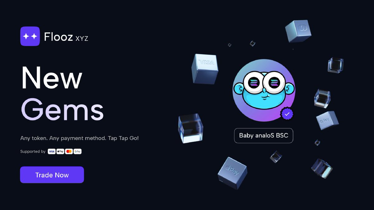BabyanaloS's tweet photo. BNBLOS token
Now available on Flooz

https://t.co/0O7RvBsHMC

https://t.co/0unDVkTymG

@flooz_xyz #BabyanaloS #BNBLOS $BNBLOS https://t.co/UJAHxQwDyd