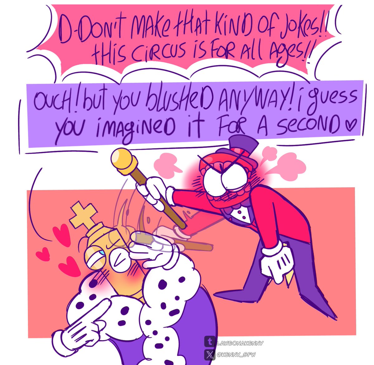 Kenny_SFW's tweet photo. Kinger? 😳💕 #TheAmazingDigitalCircus #TADC #tadccaine #tadckinger #royalteeth #cainexkinger https://t.co/ySOfp4mLlM