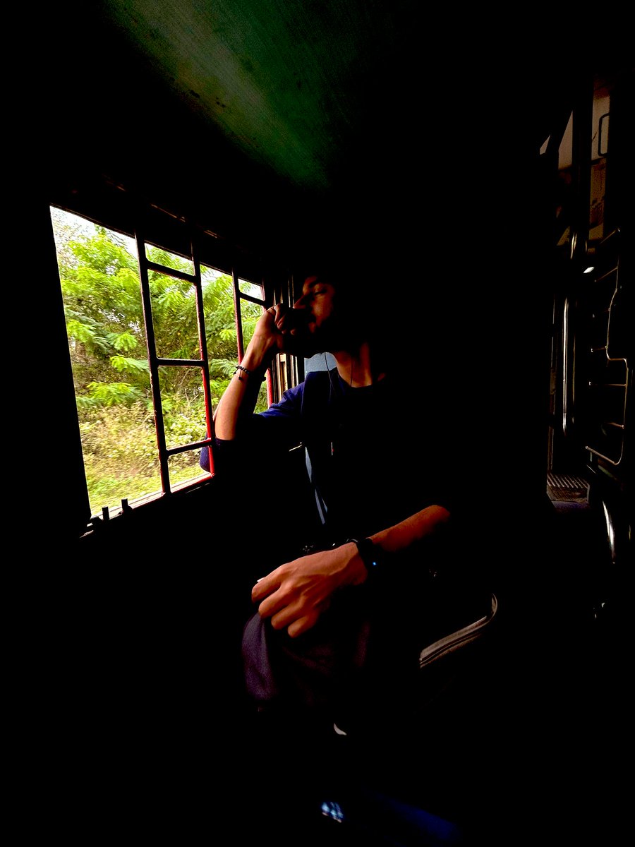 the beauty of travelling by a train, sitting by the window quietly with just your thoughts is unmatched >>