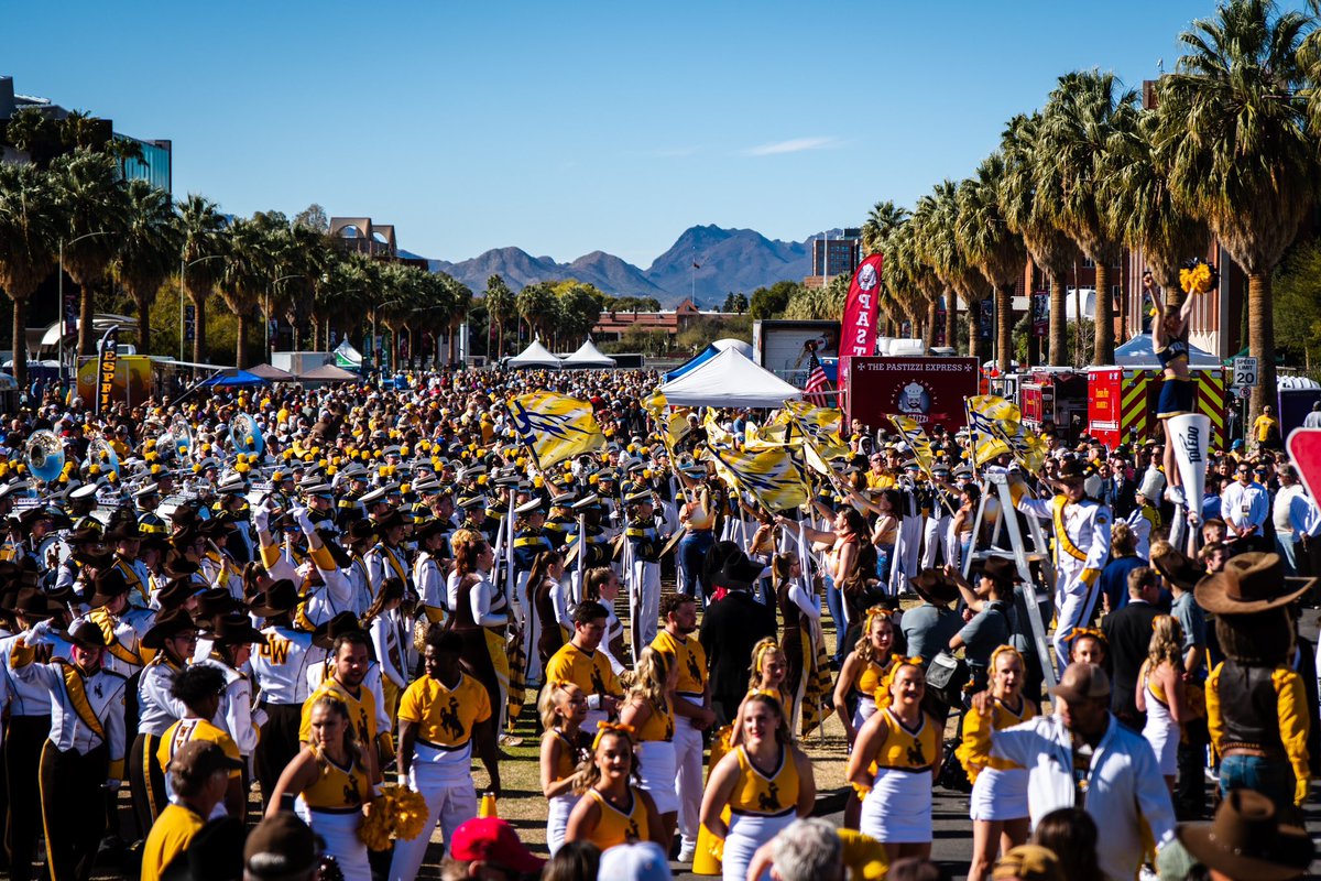 theARIZONABOWL's tweet photo. Doesn’t get better than a packed house watching the bands! https://t.co/P4LRC2zqi0