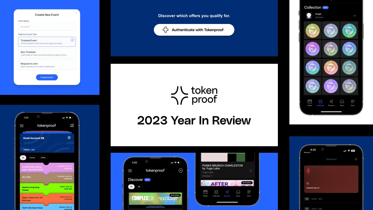 This was a big year for tokenproof, and we couldn't have achieved what we did without partners like <a href="/yugalabs/">Yuga Labs</a>, <a href="/altsbyadidas/">ALTS by adidas</a>, <a href="/BMW/">BMW</a>, <a href="/socios/">Socios.com</a>, <a href="/proof_xyz/">PROOF</a>, and countless more.

From our app redesign to huge new features and major activations, we accomplished a lot this year.