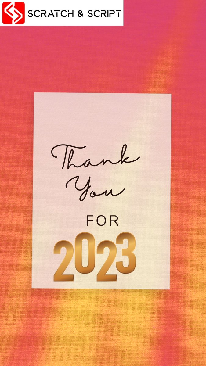 🌟 Salute to Our Clients

As we stand at the threshold of 2024, I reflect on the incredible journey we've shared in 2023. To our valued clients and prospective partners at Scratch and Script,  a heartfelt thank you for being an essential part of our story. 🙌

 #NewYear2024