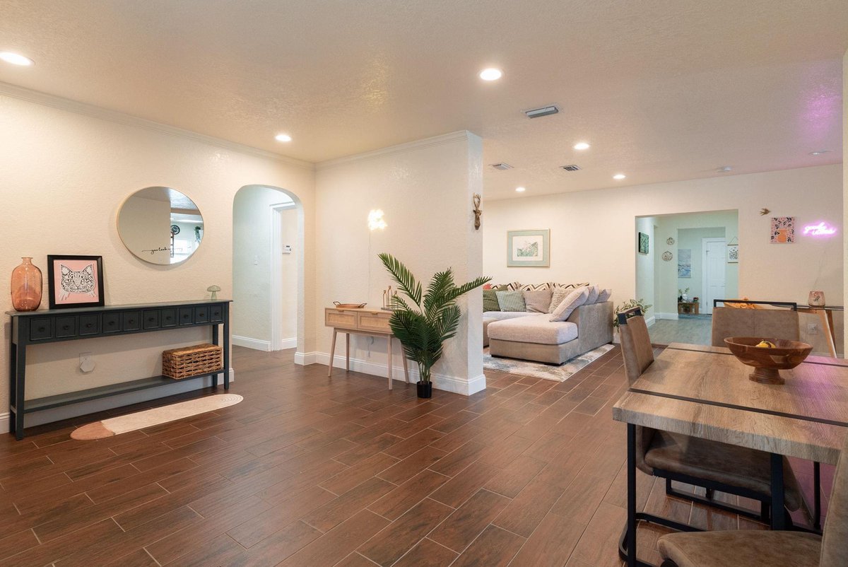 New living room for co-living home