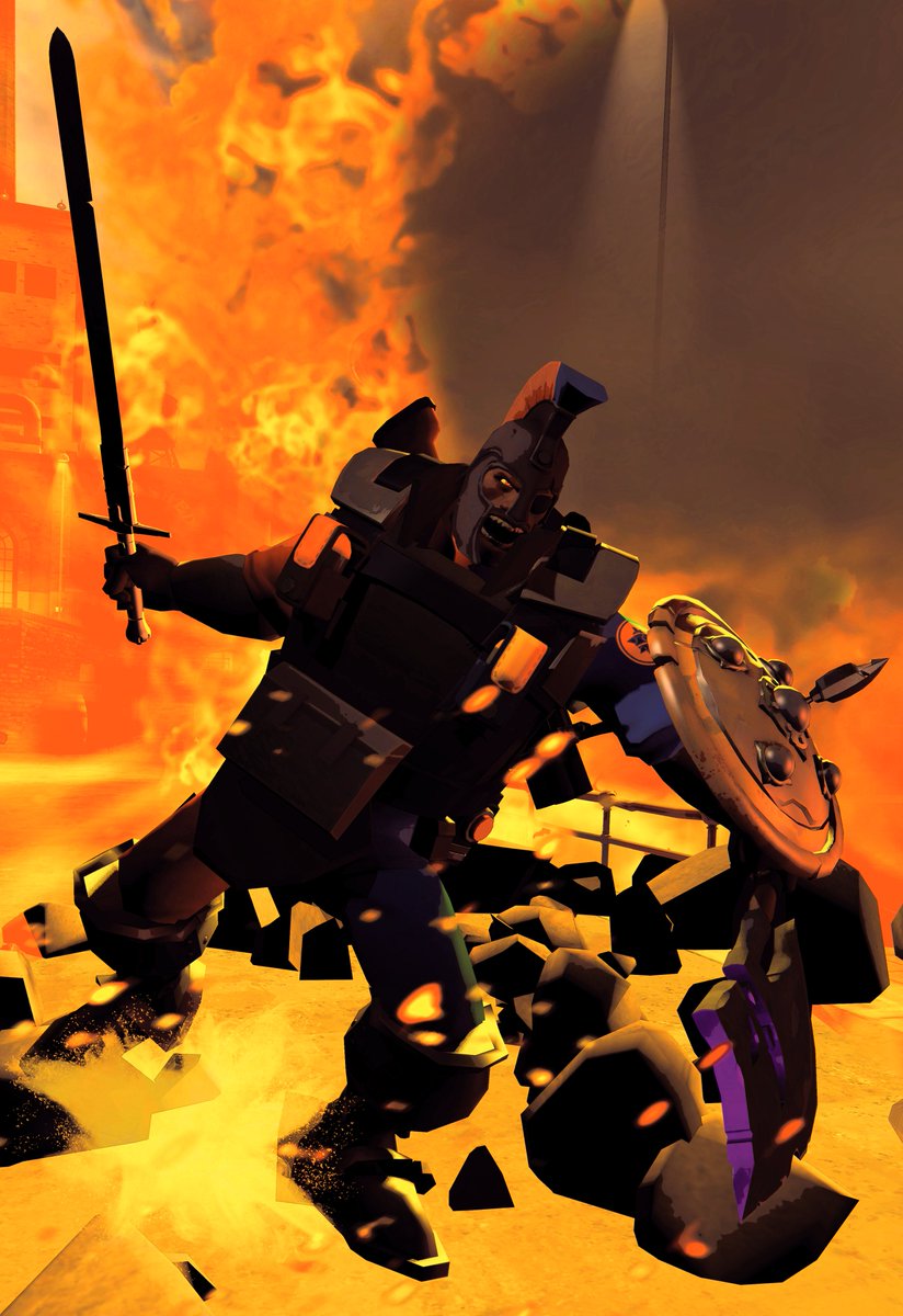 SpyD999's tweet photo. Deros: God of War

#TF2 #tf2demoman #tf2freaks #TF2fanart #Warriors 
#ares #GodofWar #comicbook #Reference #Garrysmod #deros #Fire #sparta #posterdesign #poster #Demo #Concept #conceptart #GODS #HappyNewYear24 #freakshow #agression #muscle 
#Fights #SwordFight https://t.co/fSgbfzi0yO