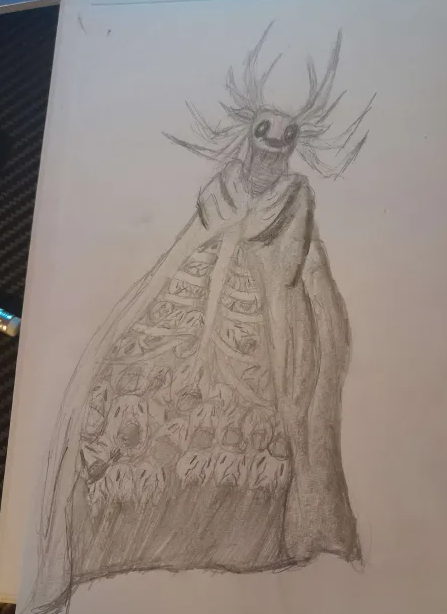 HarkfulAngel's tweet photo. ok hi
#SpookysJumpscareMansion #Specimen8 #DeerLord #pencilsketch https://t.co/zx2CV5JgAX