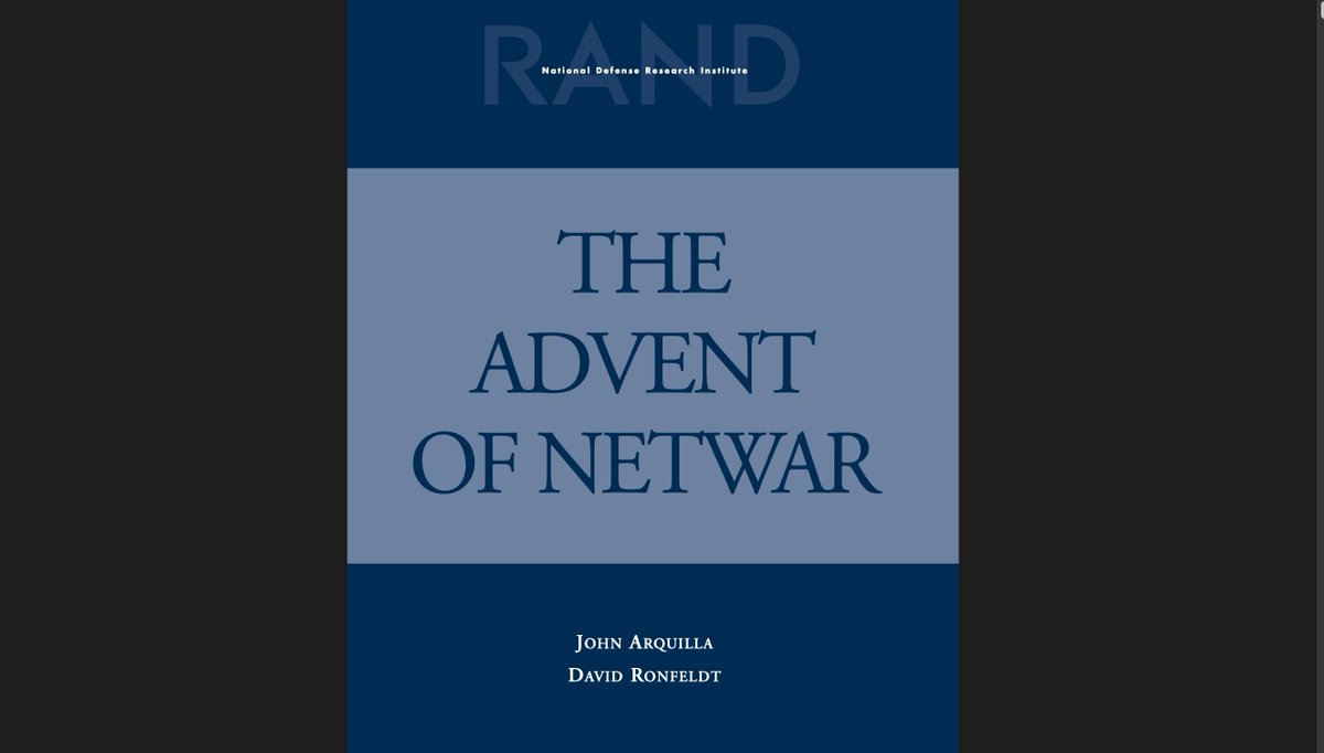 Redrum_of_Crows's tweet photo. .
THEY MEET
in a GLOBAL NETWORK of CRIME and PUNISHMENT
described I discovered in a paper produced by RAND COPORATION in the 90's about 'a network they predicted would be built' and they called it #NETWAR
and I wrote them and showed I found it https://t.co/LfhGLIIMfN