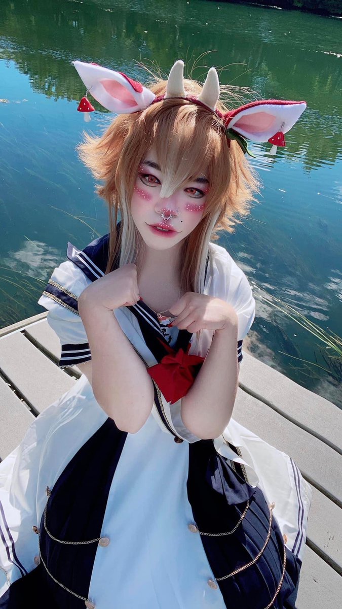 DecklynnM00's tweet photo. Mooooooshrooom moo by the sea shore ππβοΈπ I donβt think Iβve posted this fully on Twitter #mushroom #kawaii #lake #sea #water #dots #art #anime #cosplay #Clown #creepycute #heels #pumps #dress #devilsinspired #cutie #sweet #femboy https://t.co/5mKkXL3hMR