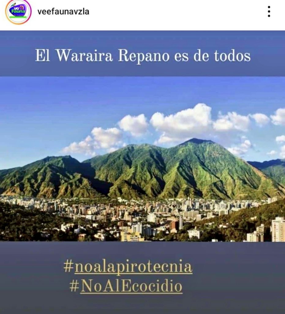 Mary_Jar's tweet photo. #NoALaPirotecnia 
Ni el Ávila ni en ningún rincón de Venezuela. https://t.co/gc7qaULLuf