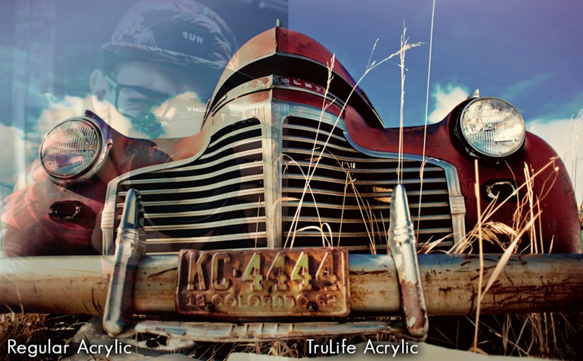 trulifeacrylic's tweet image. #TruLifeAcrylic is manufactured with a proprietary #antireflective coating which virtually eliminates distracting reflections and annoying glare associated with other acrylics. Learn more with Max Art Productions and order today! bit.ly/3NCliB3