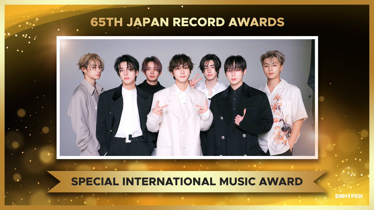 📰| 30.12.23 - O ENHYPEN ganhou o prêmio de 'Prêmio Especial de Música Internacional' no 65º Japan Record Awards!! 🏆 

ENHYPEN祝レコ大特別国際音楽賞
#レコード大賞 #ENHYPEN #ENHYPEN_at_JapanRecordAwards <a href="/ENHYPEN_members/">ENHYPEN</a> <a href="/ENHYPEN/">ENHYPEN OFFICIAL</a>