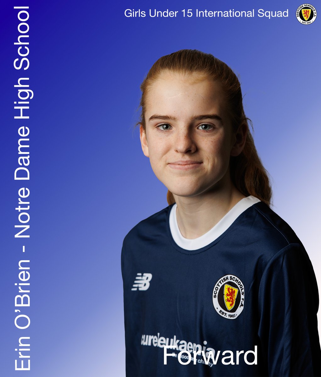 Introducing the Scottish Schools Girls Under 15 Squad 2024.  Players 16-18