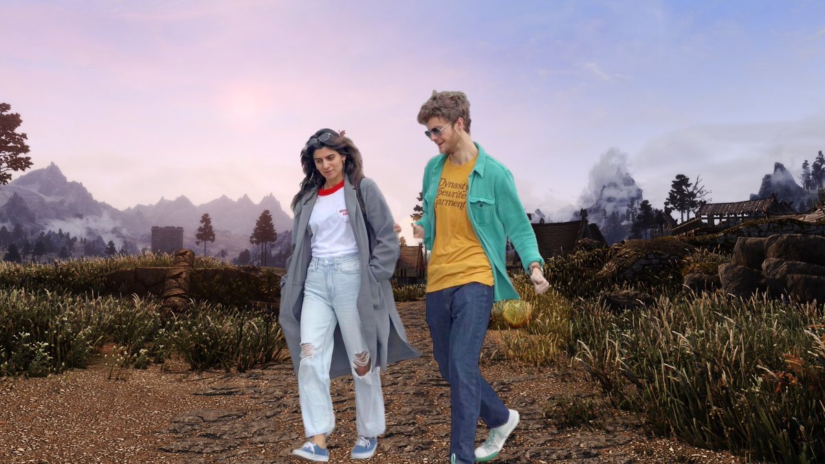 Me and the bad bitch I pulled by being a posting account on Twitter