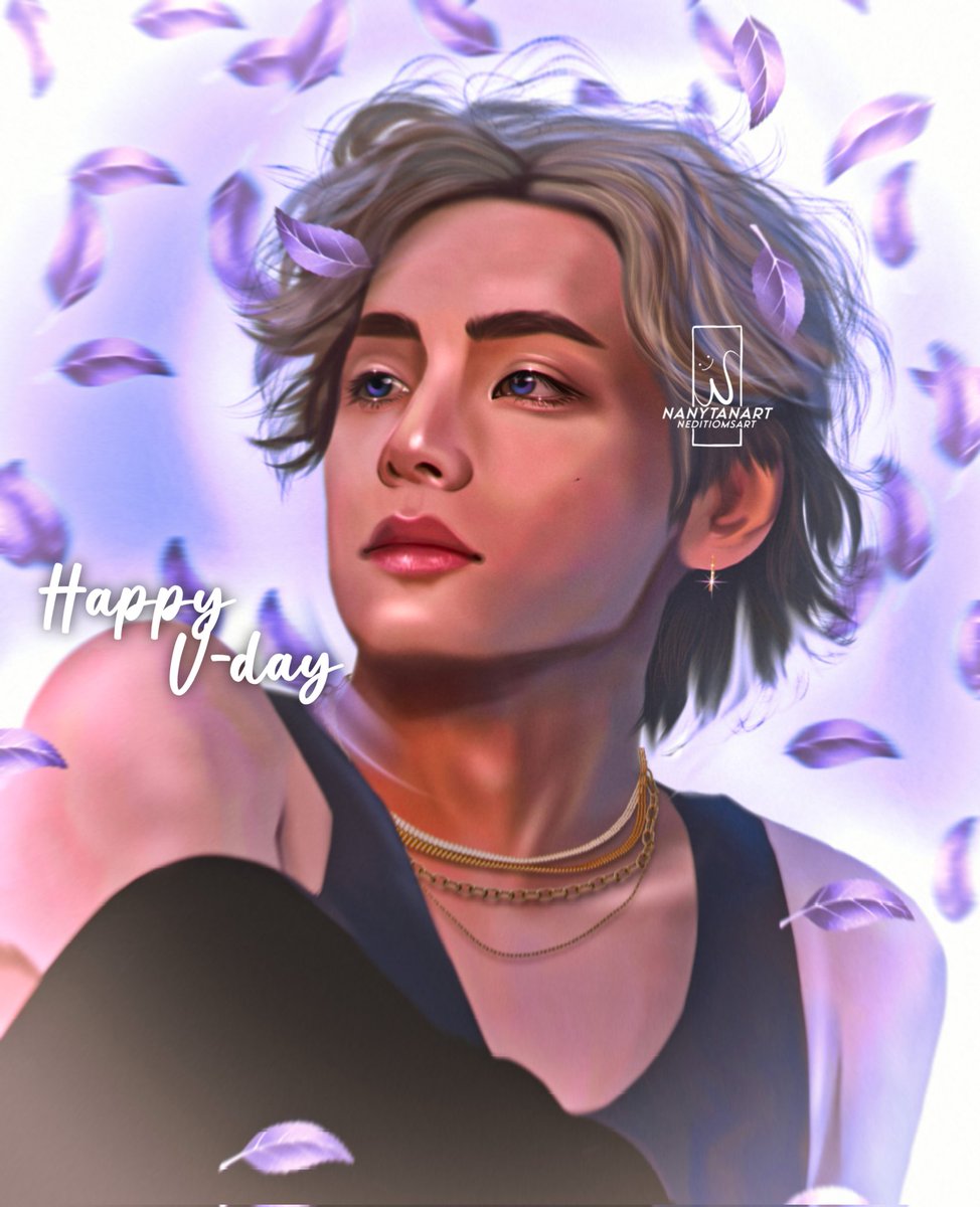 Te amo chiquilín 💜 #neditiomsart 

#HappyTaehyungDay #HAPPYVDAY #btsfanart