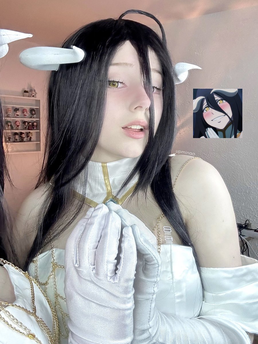 upminaa's tweet photo. Hello!! I cosplayed Albedo from Overlord :3💛 how is everyone doing? 🫶🏻 #albedo #overlord https://t.co/ZlZXDUwQgt