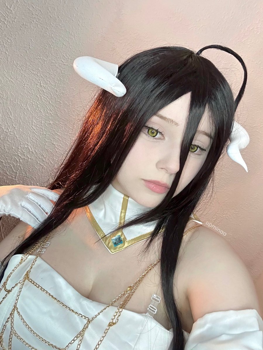 upminaa's tweet photo. Hello!! I cosplayed Albedo from Overlord :3💛 how is everyone doing? 🫶🏻 #albedo #overlord https://t.co/ZlZXDUwQgt